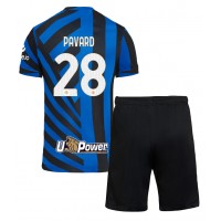 Inter Milan Benjamin Pavard #28 Heimtrikotsatz Kinder 2024-25 Kurzarm (+ Kurze Hosen)